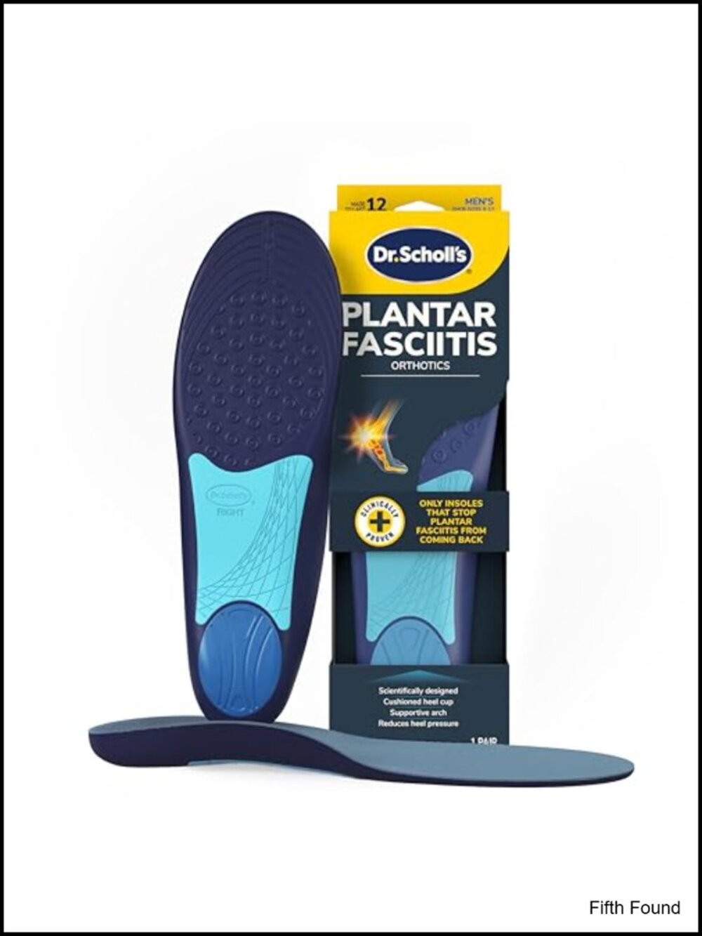 Plantar Fasciitis Relief Orthotic Insoles for Men Arch Support Shoe Inserts